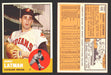 1963 Topps Baseball Trading Card You Pick Singles #400-#499 VG/EX #	426 Barry Latman - Cleveland Indians  - TvMovieCards.com