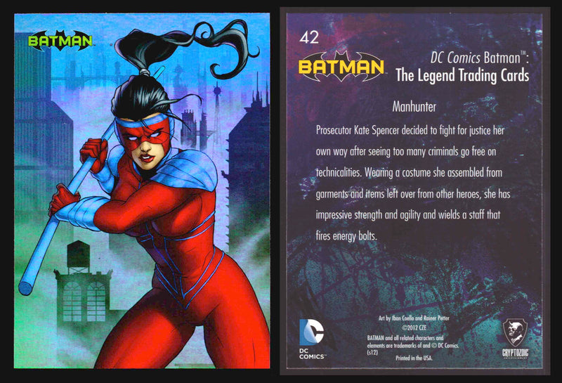 DC Comics Batman The Legend Parallel HoloFoil Base Trading Card Singles #1-63