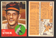 1963 Topps Baseball Trading Card You Pick Singles #400-#499 VG/EX #	438 Wes Stock - Baltimore Orioles  - TvMovieCards.com