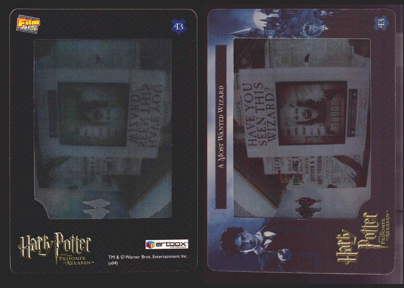 Harry Potter Prisoner of Azkaban Filmcardz 1-72 You Pick Single Cards Artbox 200
