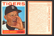 1964 Topps Baseball Trading Card You Pick Singles #300-#587 G/VG/EX #	443 Chuck Dressen - Detroit Tigers  - TvMovieCards.com