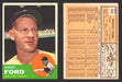 1963 Topps Baseball Trading Card You Pick Singles #400-#499 VG/EX #	446 Whitey Ford - New York Yankees  - TvMovieCards.com