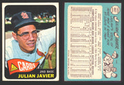1965 Topps Baseball Trading Card You Pick Singles #400-#499 VG/EX #	447 Julian Javier - St. Louis Cardinals  - TvMovieCards.com