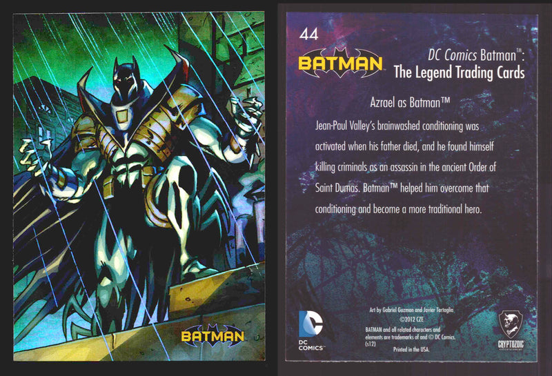 DC Comics Batman The Legend Parallel HoloFoil Base Trading Card Singles #1-63