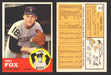 1963 Topps Baseball Trading Card You Pick Singles #1-#99 VG/EX #	44 Terry Fox - Detroit Tigers  - TvMovieCards.com