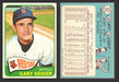 1965 Topps Baseball Trading Card You Pick Singles #400-#499 VG/EX #	452 Gary Geiger - Boston Red Sox  - TvMovieCards.com