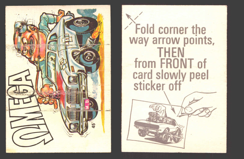 Fantastic Odd Rods Series 2 Vintage Sticker Cards Donruss #1-66 You Pick Singles