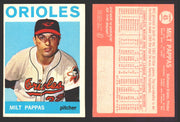 1964 Topps Baseball Trading Card You Pick Singles #1-#99 VG/EX #	45 Milt Pappas - Baltimore Orioles  - TvMovieCards.com