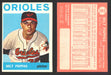 1964 Topps Baseball Trading Card You Pick Singles #1-#99 VG/EX #	45 Milt Pappas - Baltimore Orioles  - TvMovieCards.com