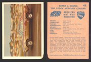 AHRA Official Drag Champs 1971 Fleer Canada Trading Cards You Pick Singles #1-63 45   Beyer & Young                                    Top Stock Mercury Cougar  - TvMovieCards.com