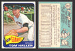 1965 Topps Baseball Trading Card You Pick Singles #400-#499 VG/EX #	465 Tom Haller - San Francisco Giants  - TvMovieCards.com