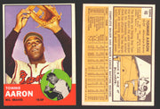 1963 Topps Baseball Trading Card You Pick Singles #1-#99 VG/EX #	46 Tommie Aaron - Milwaukee Braves RC  - TvMovieCards.com