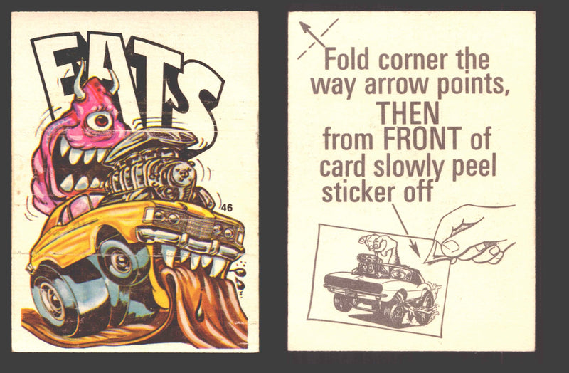 Fantastic Odd Rods Series 2 Vintage Sticker Cards Donruss #1-66 You Pick Singles