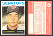 1964 Topps Baseball Trading Card You Pick Singles #1-#99 VG/EX #	46 Ed Brinkman - Washington Senators  - TvMovieCards.com