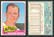 1965 Topps Baseball Trading Card You Pick Singles #400-#499 VG/EX #	478 Wilbur Wood - Pittsburgh Pirates  - TvMovieCards.com
