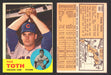 1963 Topps Baseball Trading Card You Pick Singles #400-#499 VG/EX #	489 Paul Toth - Chicago Cubs RC  - TvMovieCards.com