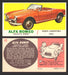 1961 Topps Sports Cars (White Back) Vintage Trading Cards #1-#66 You Pick Singles #49   Alfa Romeo "Giulettia Spider"  - TvMovieCards.com