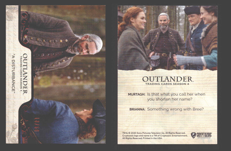 2020 Outlander Season 4 Red Foil Parallel Base Card You Pick Singles XX/50