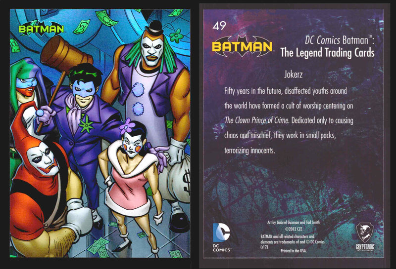DC Comics Batman The Legend Parallel HoloFoil Base Trading Card Singles #1-63