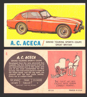 1961 Topps Sports Cars (White Back) Vintage Trading Cards #1-#66 You Pick Single #4 A. C. Aceca (marked) - TvMovieCards.com