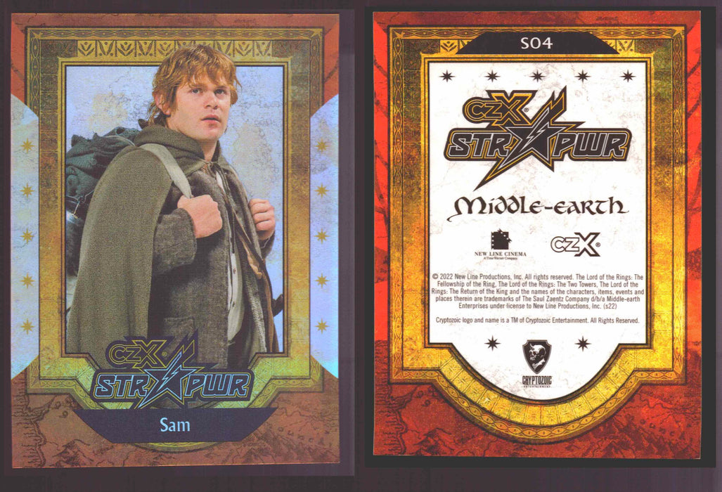 2022 Cryptozoic CZX Middle Earth STR PWR Red S01-S25 Single Cards S04 Sam - TvMovieCards.com