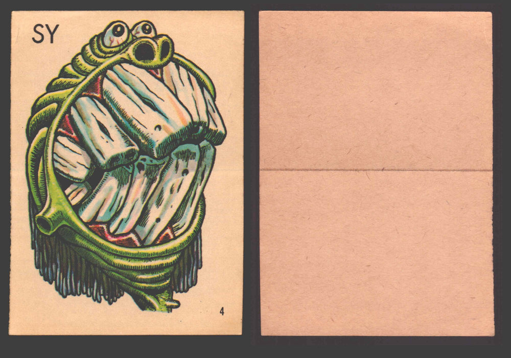 1965 Ugly Stickers Topps Trading Card You Pick Singles #1-44 with Variants 4 Sy - TvMovieCards.com