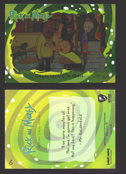 Rick and Morty Season 1 Base Foil Parallel Trading Card You Pick Singles #1-45 #	4  - TvMovieCards.com