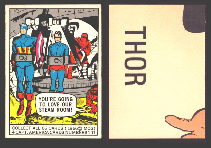 1966 Marvel Super Heroes Donruss Vintage Trading Cards You Pick Singles #1-66 #4 - TvMovieCards.com