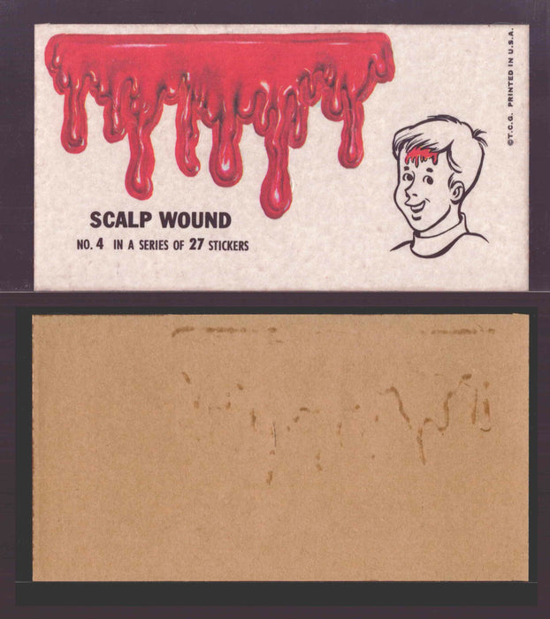 1967 Disgusting Disguises Sticker Trading Card You Pick Singles #1-27 #	  4   Scalp Would  - TvMovieCards.com