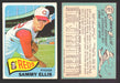 1965 Topps Baseball Trading Card You Pick Singles #500-#598 VG/EX #	507 Sammy Ellis - Cincinnati Reds  - TvMovieCards.com