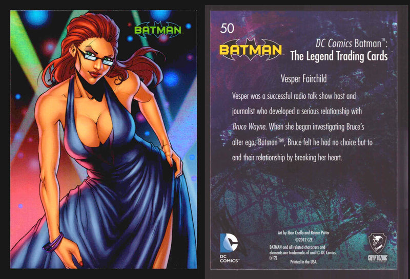DC Comics Batman The Legend Parallel HoloFoil Base Trading Card Singles #1-63