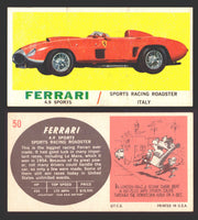 1961 Topps Sports Cars (White Back) Vintage Trading Cards #1-#66 You Pick Singles #50 Ferrari 4.9 Sports  - TvMovieCards.com