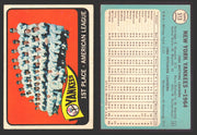 1965 Topps Baseball Trading Card You Pick Singles #500-#598 VG/EX #	513 New York Yankees Team  - TvMovieCards.com