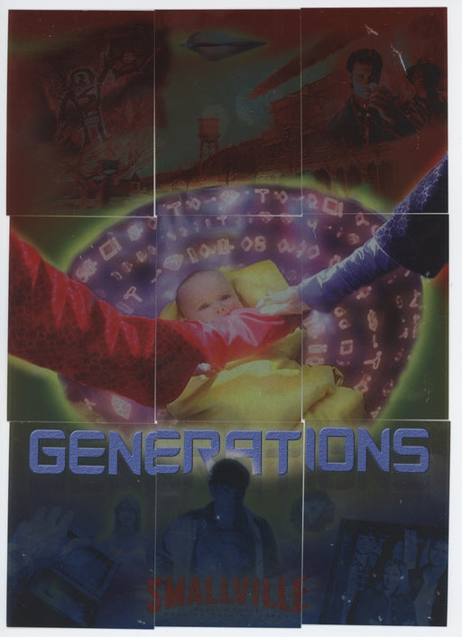 Smallville Season Three Generastions Puzzle Chase Card Set G1-G9 Inkworks   - TvMovieCards.com