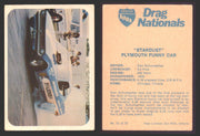 AHRA Drag Nationals 1971 Fleer Canada Trading Cards You Pick Singles #1-70 51 of 70   "Stardust"                      Plymouth Funny Car  - TvMovieCards.com