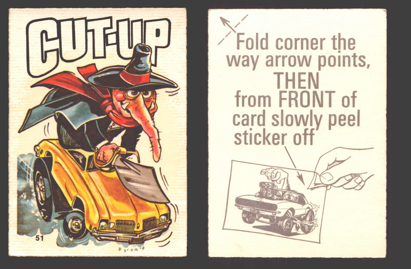 Fantastic Odd Rods Series 2 Vintage Sticker Cards Donruss #1-66 You Pick Singles