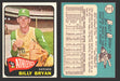 1965 Topps Baseball Trading Card You Pick Singles #1-#99 VG/EX #	51 Billy Bryan - Kansas City Athletics  - TvMovieCards.com