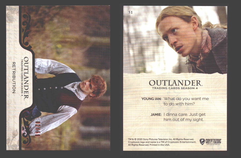 2020 Outlander Season 4 Red Foil Parallel Base Card You Pick Singles XX/50