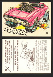 1970 Fiends and Machines Stickers Trading Card You Pick Singles #1-66 Donruss 52	AMX  - TvMovieCards.com