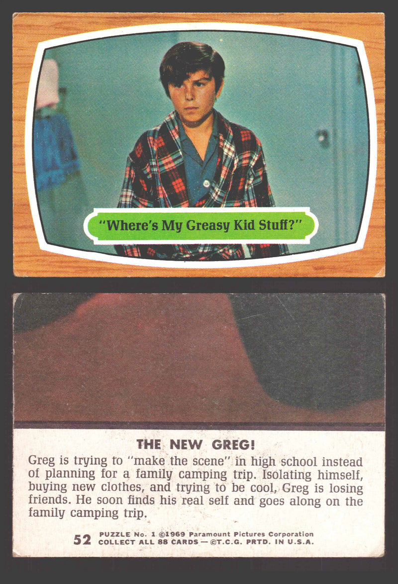 1971 The Brady Bunch Topps Vintage Trading Card You Pick Singles #1-#88