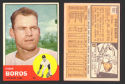 1963 Topps Baseball Trading Card You Pick Singles #500-#599 VG/EX #	532 Steve Boros - Chicago Cubs  - TvMovieCards.com