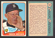 1965 Topps Baseball Trading Card You Pick Singles #500-#598 VG/EX #	538 Chuck Dressen - Detroit Tigers SP  - TvMovieCards.com