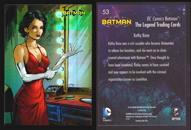 DC Comics Batman The Legend Parallel HoloFoil Base Trading Card Singles #1-63