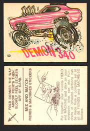 1970 Fiends and Machines Stickers Trading Card You Pick Singles #1-66 Donruss 53	Demon 340  - TvMovieCards.com