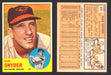 1963 Topps Baseball Trading Card You Pick Singles #500-#599 VG/EX #	543 Russ Snyder - Baltimore Orioles (creased)  - TvMovieCards.com