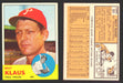 1963 Topps Baseball Trading Card You Pick Singles #500-#599 VG/EX #	551 Billy Klaus - Philadelphia Phillies  - TvMovieCards.com