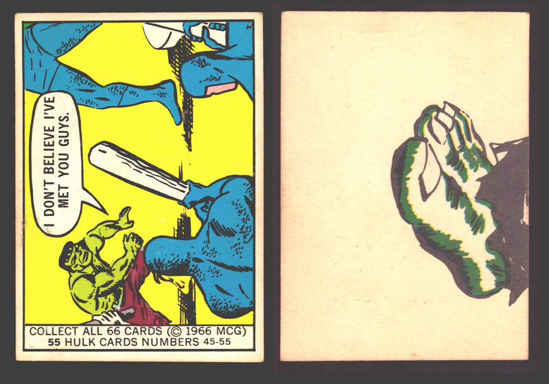 1966 Marvel Super Heroes Donruss Vintage Trading Cards You Pick Singles #1-66