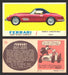 1961 Topps Sports Cars (White Back) Vintage Trading Cards #1-#66 You Pick Singles #55   Ferrari 250GT Spyder Cabriolet  - TvMovieCards.com