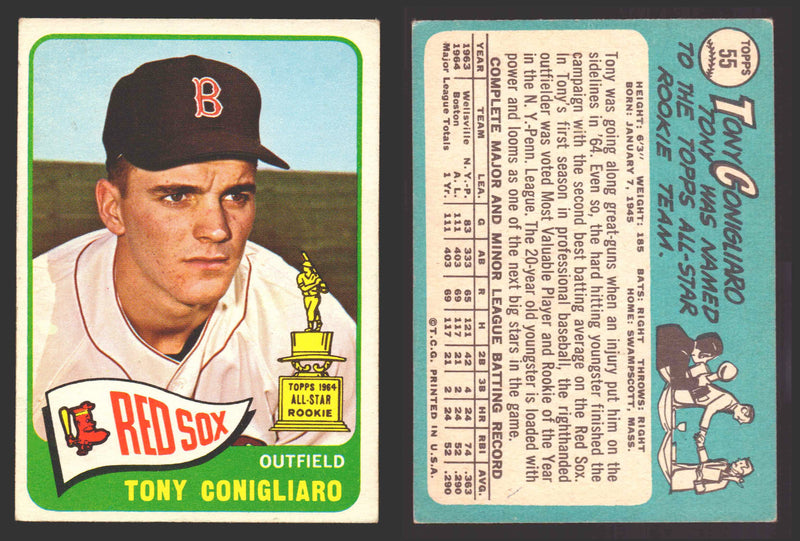 1965 Topps Baseball Trading Card You Pick Singles #1-#99 VG/EX   - TvMovieCards.com
