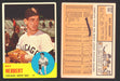 1963 Topps Baseball Trading Card You Pick Singles #500-#599 VG/EX #	560 Ray Herbert - Chicago White Sox (marked)  - TvMovieCards.com